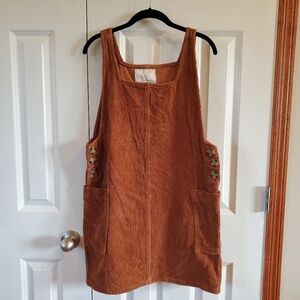 Cotton On Corduroy Overall Dress